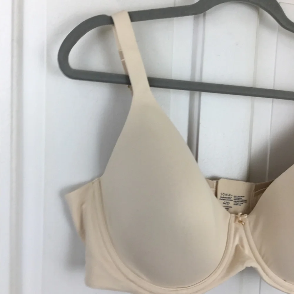 Soma Embraceable Perfect Coverage T-shirt Bra 42D Underwire Cream